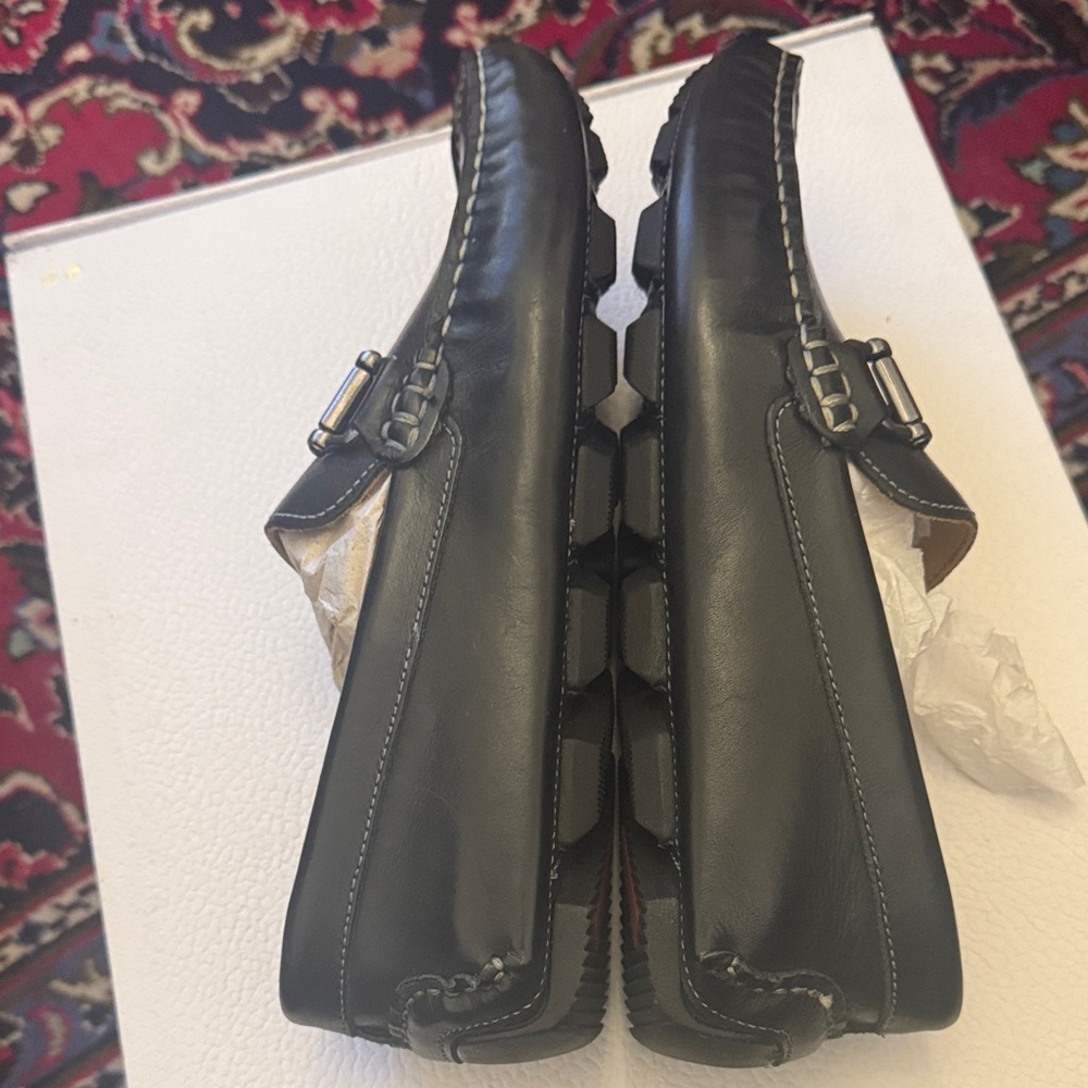 Nordstrom Men's Black Leather Loafers - Picture 6 of 9